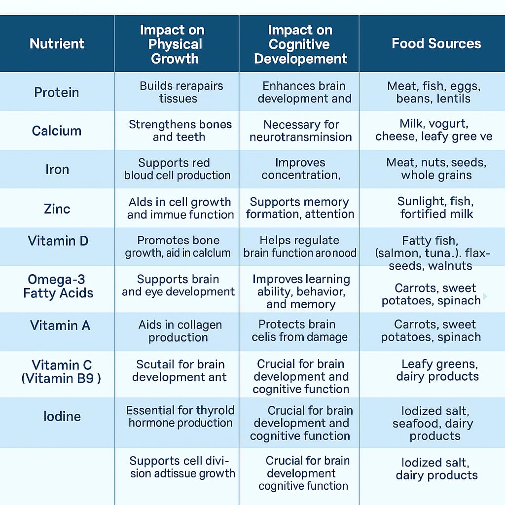 The impact of nutrition on child growth