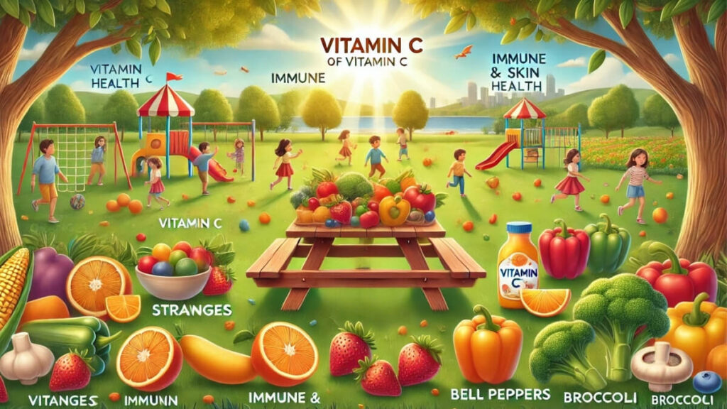 Vitamin C , Role of Vitamins in Child Development : Boost Growth & Vitality